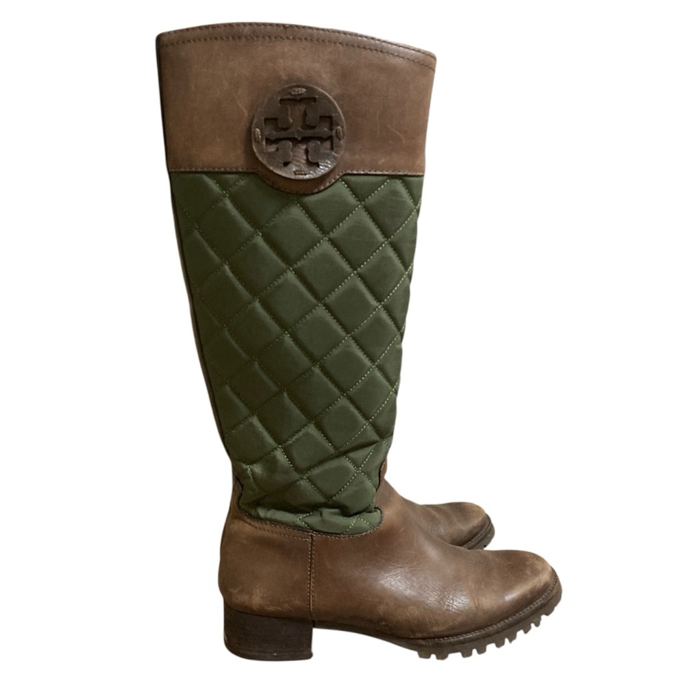 Tory Burch Rowan Quilted Leather Equestrian Boot